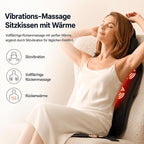 Vibrating Back Massager for Chair with Heat & Cooling, Chair Massager Pad with Adjustable Neck Support, Vibration Massage Seat Cushion for Office Chair Recliner, Home Relaxation