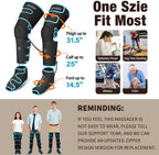 Sotion Leg Massager with Heat and Compression for Circulation & Recovery, Upgraded Foot Calf Thigh Sequential Massager Device with Handheld Controller, 4 Modes 4 Intensities, Help for Leg Pain Relief