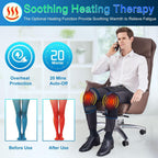 Cordless Knee Massager with Heat & Vibration, Knee Heating Pad for Pain Relief Deep Tissue,Rechargeable Knee Brace for Women Men, Knee Wrap Warmer for Men Women Elders, Leg Massager with Battery