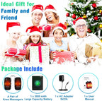 Cordless Knee Massager with Heat & Vibration, Knee Heating Pad for Pain Relief Deep Tissue,Rechargeable Knee Brace for Women Men, Knee Wrap Warmer for Men Women Elders, Leg Massager with Battery