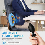 Comrelax Full Body Massage Pad with Heat, 8 Vibration Motors & 3D Lumbar Support
