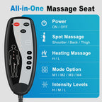 Comrelax Full Body Massage Pad with Heat, 8 Vibration Motors & 3D Lumbar Support