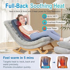 Comrelax Full Body Massage Pad with Heat, 8 Vibration Motors & 3D Lumbar Support