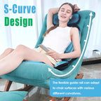 Shiatsu Massage Cushion with Heat, Moving Kneading Neck and Back Massager with Wraparound Neck Support, Seat Side Support and Vibration for Recliner, Sofa and Home Office