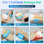 Comrelax 3D Full Body Stretch & Lumbar Traction Massage Mat with Heat, 4 Modes, Foldable