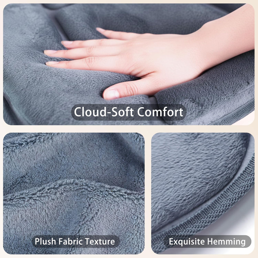 Comrelax Full Body Massage Pad with Heat, 8 Vibration Motors & 3D Lumbar Support